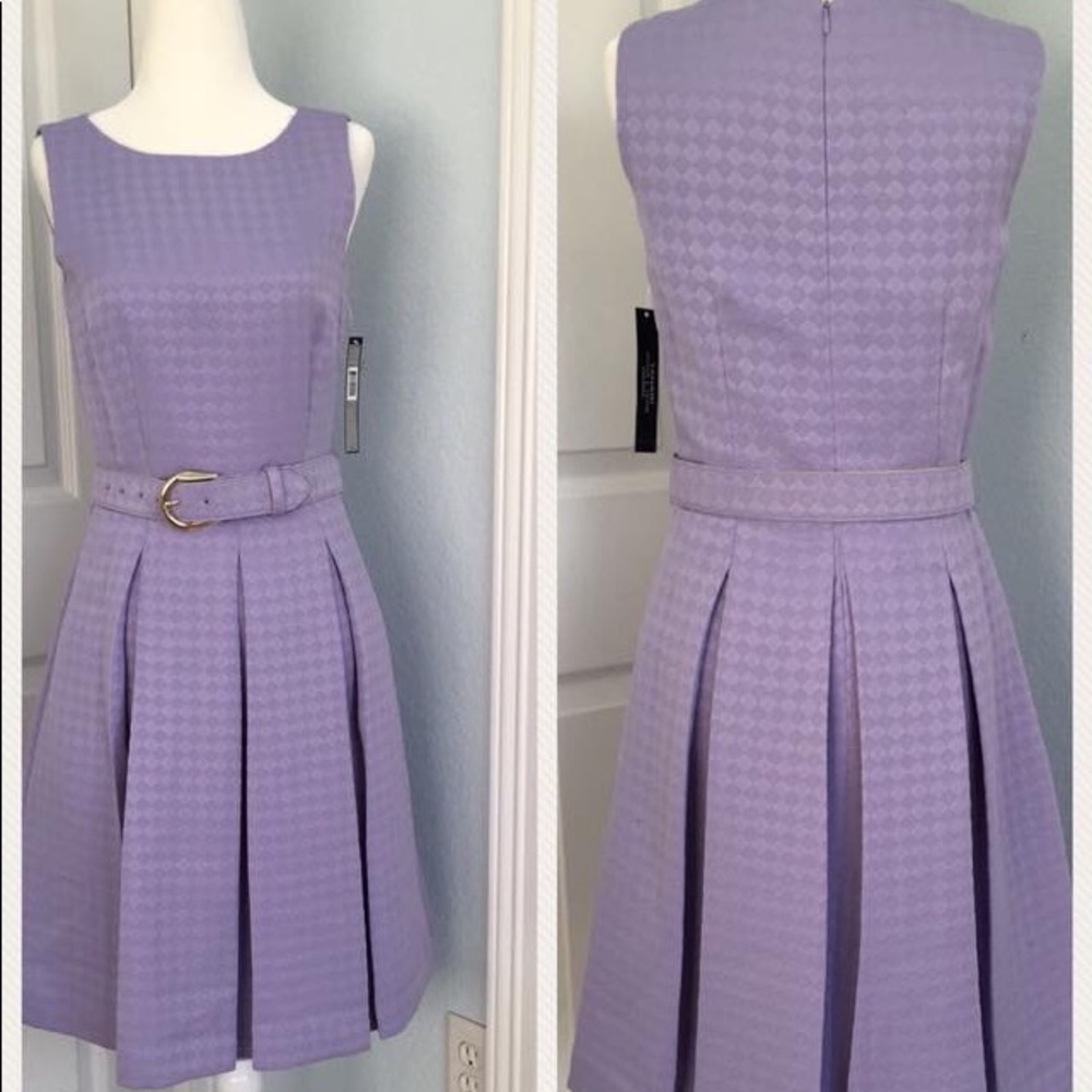 Lilac Tahari sleeveless dress